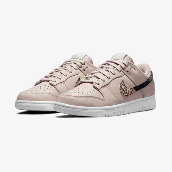 Nike Shoes - Nike Womens Dunk Low SE Fossil Stone Primal Pink Sneaker Women's Size 7